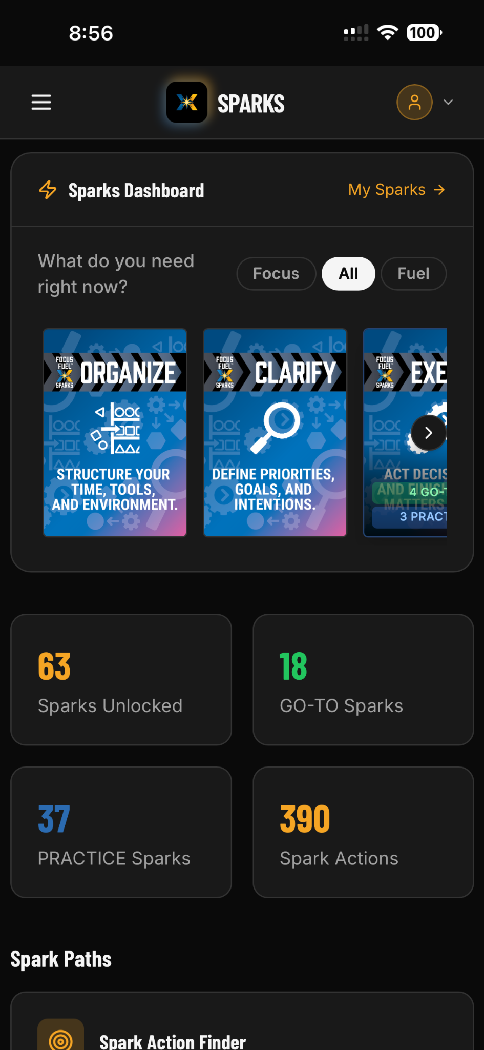A customized digital learning dashboard with interactive learning tools.